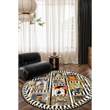 Mackenzie Modern Halı, Makinede Yıkanabilir Kaymaz Taban, Ince Salon Halısı, Mutfak Halısı ve Yolluk