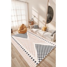 Mackenzie Modern Halı, Makinede Yıkanabilir Kaymaz Taban, Ince Salon Halısı, Mutfak Halısı ve Yolluk