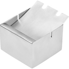 Çelik Kare Hareketli Hazneli Lux Kül Tablası Küllük CIN849