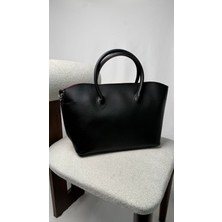 Eataly Shoes Tote Model Büyük Boy Yavrulu El ve Çapraz Çanta Siyah