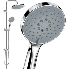 Valtemo VS-2428 Krom Tepe Duş Seti
