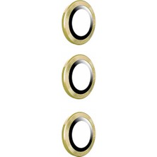 İlka Shop Samsung Galaxy S23 Fe Uyumlu Iksp Kamera Lens Koruyucu Cam Filmi-Gold