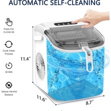 Vosco Eko Set Üstü Buz Makinesi 12 kg Beyaz
