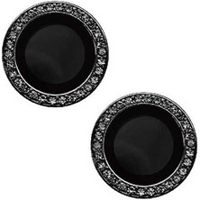 İlka Shop Apple iPhone 15 Uyumlu Iksp Cl-06 Kamera Lens Koruyucu-Siyah