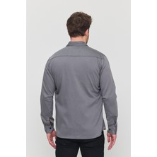 YXC Trend Maker Erkek Mint Slim Fit Dar Kalıp Pamuklu Kot Gömlek