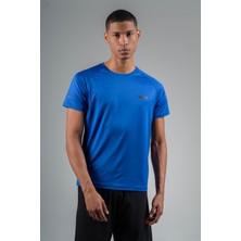 Maraton Regular Erkek Bisiklet Yaka  Saks T-shirt
