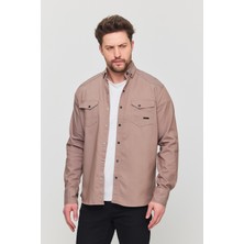 YXC Trend Maker Erkek Mint Slim Fit Dar Kalıp Pamuklu Kot Gömlek