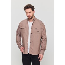 YXC Trend Maker Erkek Mint Slim Fit Dar Kalıp Pamuklu Kot Gömlek