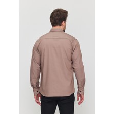 YXC Trend Maker Erkek Mint Slim Fit Dar Kalıp Pamuklu Kot Gömlek