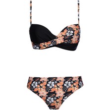 Kaplı Telli Balenli Bikini Takım
