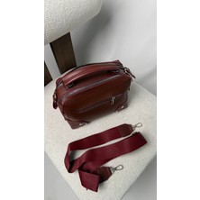 Eataly Shoes Kare Kalıp Model Fermuarlı Çift Gözlü Yandan Askı Detaylı Çanta Bej