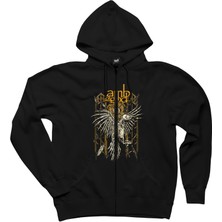 Lamb Of God 4 Papat Siyah Fermuarlı Kapşonlu Sweatshirt