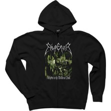 Emperor Anthems To The Welkin At Dusk Siyah Fermuarlı Kapşonlu Sweatshirt