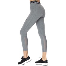 Nike Pro 365 High-Rise 7/8 Training File Panelli Gri Kadın Tayt