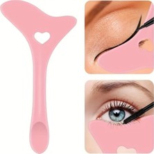 1 Adet Silikon Eyeliner ve Maskara Kalkanı – Yeniden Kullanılabilir Çok Amaçlı Makyaj Yardımcısı | Kolay Göz Makyajı Uygulama Aracı