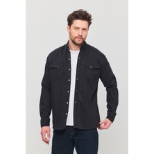 YXC Trend Maker Erkek Mint Slim Fit Dar Kalıp Pamuklu Kot Gömlek