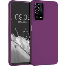 Oppo A55 4g Kılıf Iksp Premier Silikon Kapak-Mürdüm