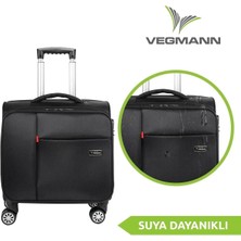 Carry-On Hostes Pilot Kabin Boy 15-17 Inc Uyumlu Laptop Bölmeli Kumaş Valiz
