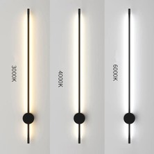 Vonalight Modern Dekoratif LED Duvar Aplik 70CM Siyah 3000K