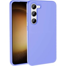 İlka Shop Samsung Galaxy S23 Kılıf Magsafe Şarj Özellikli Sıvı Teknolojili Silinebilir Sert Iksp Kivi Kapak-Lila