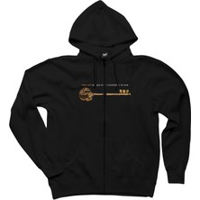 Z zepplin Locke Key This Key Brings Your Thoughts To Lıfe Siyah Fermuarlı Kapşonlu Sweatshirt