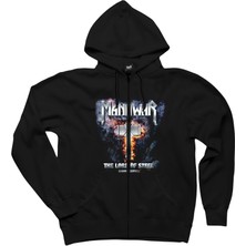 Z zepplin Manowar The Lord Of Steel Siyah Fermuarlı Kapşonlu Sweatshirt