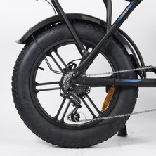 T-Bike Q5 250w Katlanabilir Elektrikli Bisiklet Beyaz-Mavi-Siyah