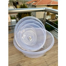 Şeffaf Badya 4 Boy, Bulaşık Leğeni, Hamur Leğeni ,badya Seti, Leğen Seti