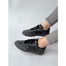 AYK-1014 Füme Leopar Smb Şeritli Sneaker