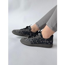 AYK-1014 Füme Leopar Smb Şeritli Sneaker