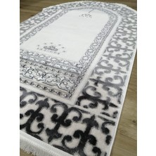Pırlanta Çırağan Oval Kalın Yumuşak Yüzey Parlak Iplik Seccade 77 x 125  cm