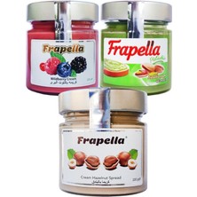Frapella Fındık Kreması, Antepfıstık Kreması, Orman Meyvesi Kreması, 3 Adet x 220 gr