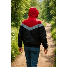 Erkek Outdoor Mevsimlik Mont - Rüzgar ve Suya Dayanıklı Kapüşonlu Mont (T-Shirt Hediyeli)