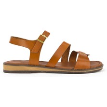 Ziya, Kadın Hakiki Deri Sandalet 1511010Z4012 Taba