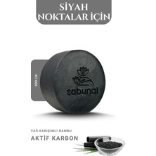 Sabunal Bambu Kömür Sabunu - Siyah Nokta ve Cilt Temizleyici Doğal Sabun 100 gr