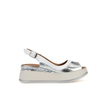 Ziya, Kadın Hakiki Deri Dolgu Topuk Sandalet 151992Z50020 Beyaz