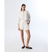 Kroşe Mıx Bomber Ceket TS1250005083018