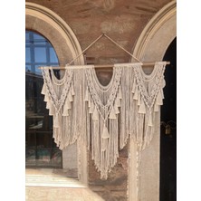 Püsküllü Duvar Süsü Macrome , Perde