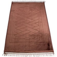 Peluş Seccade Kahverengi