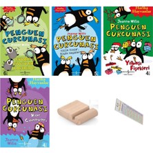 Penguen Curcunası - 8 - 13 Yaş Eğlenceli Çocuk Romanları Serisi  4 Kitap + Tablet Standı