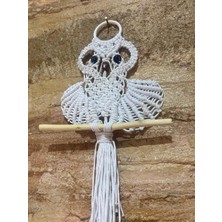 Makrome Mini Baykuş Duvar Süsü