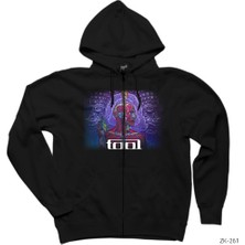 Tool Lateralus Siyah Fermuarlı Kapşonlu Sweatshirt