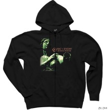 Arch Enemy Burning Bridges Siyah Fermuarlı Kapşonlu Sweatshirt
