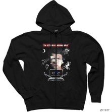 13 Reasons Why Save Siyah Fermuarlı Kapşonlu Sweatshirt