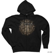 Nightwish Endless Form Siyah Fermuarlı Kapşonlu Sweatshirt