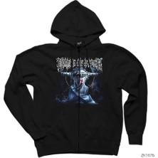 Cradle Of Filth Siyah Fermuarlı Kapşonlu Sweatshirt