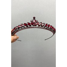 Hayalperest Boncuk Bordo Ece Model Ince Gelin Kına Tacı
