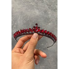 Hayalperest Boncuk Bordo Ece Model Ince Gelin Kına Tacı