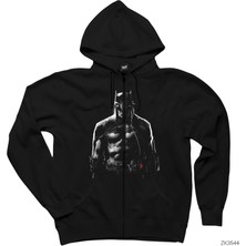 Batman Who Laughs Siyah Fermuarlı Kapşonlu Sweatshirt
