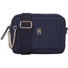Tommy Hilfiger Th Sprıng Kamera Çantası Mavi Renkli Kadınlar İçin Şık Tasarım